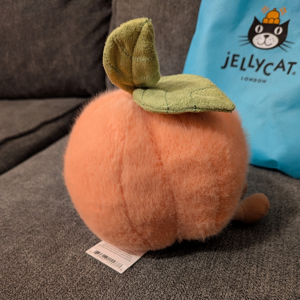 Jellycat Amuseables Peach NWT htf - Picture 3 of 5